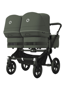 Bugaboo Donkey 5 Twin Pushchair and Carrycot, Forest Green, Forest Green