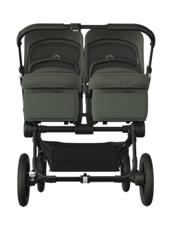 Bugaboo Donkey 5 Twin Pushchair and Carrycot, Forest Green - view 2, Forest Green