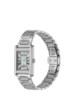 Emporio Armani AR11664 Men's Date Bracelet Strap Watch, Silver - view 2, Silver