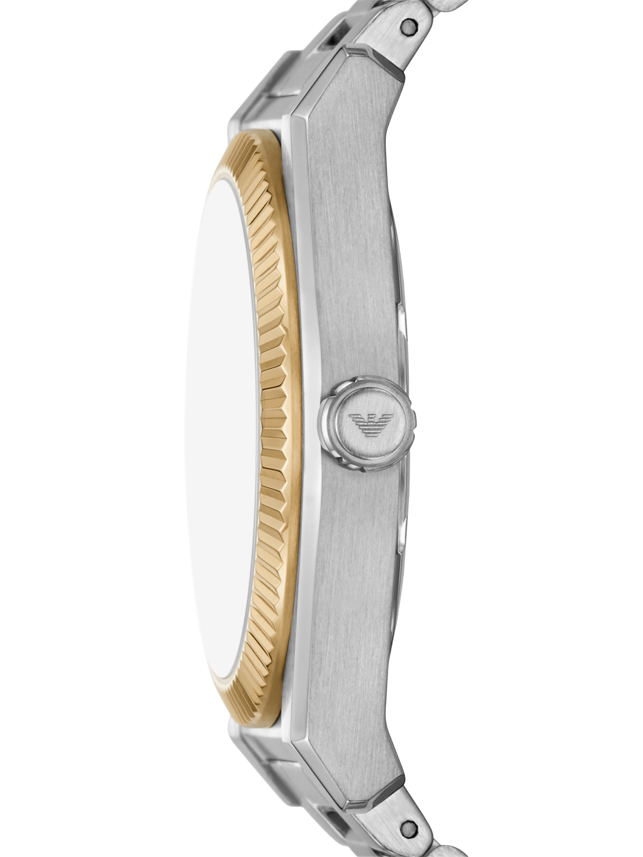 Product image 3 of 7, which shows Emporio Armani AR80077 Men's Sport Date Watch with Interchangeable Straps Set, Silver