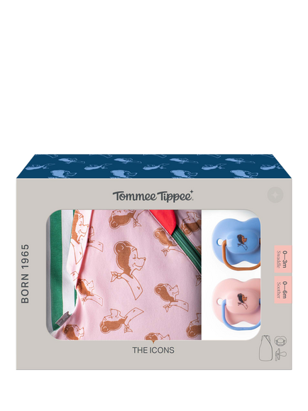 Tommee Tippee Heritage Soother and Swaddle Gift Set, Multi - view 2, Multi