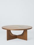 John Lewis Sculpt Ceramic Coffee Table, Dark Stain