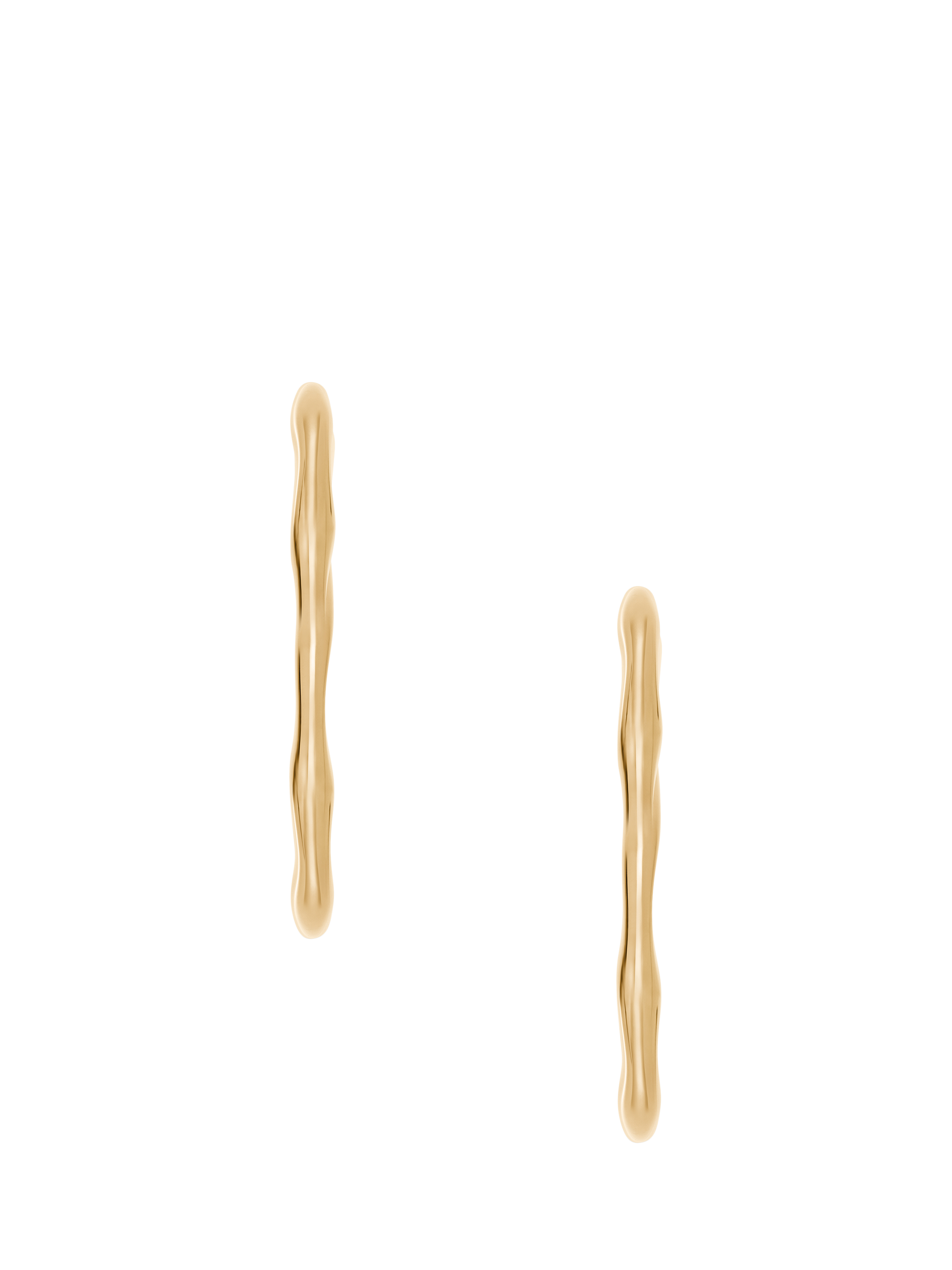 Product image 2 of 2, which shows Skagen Hoop Earrings, Gold