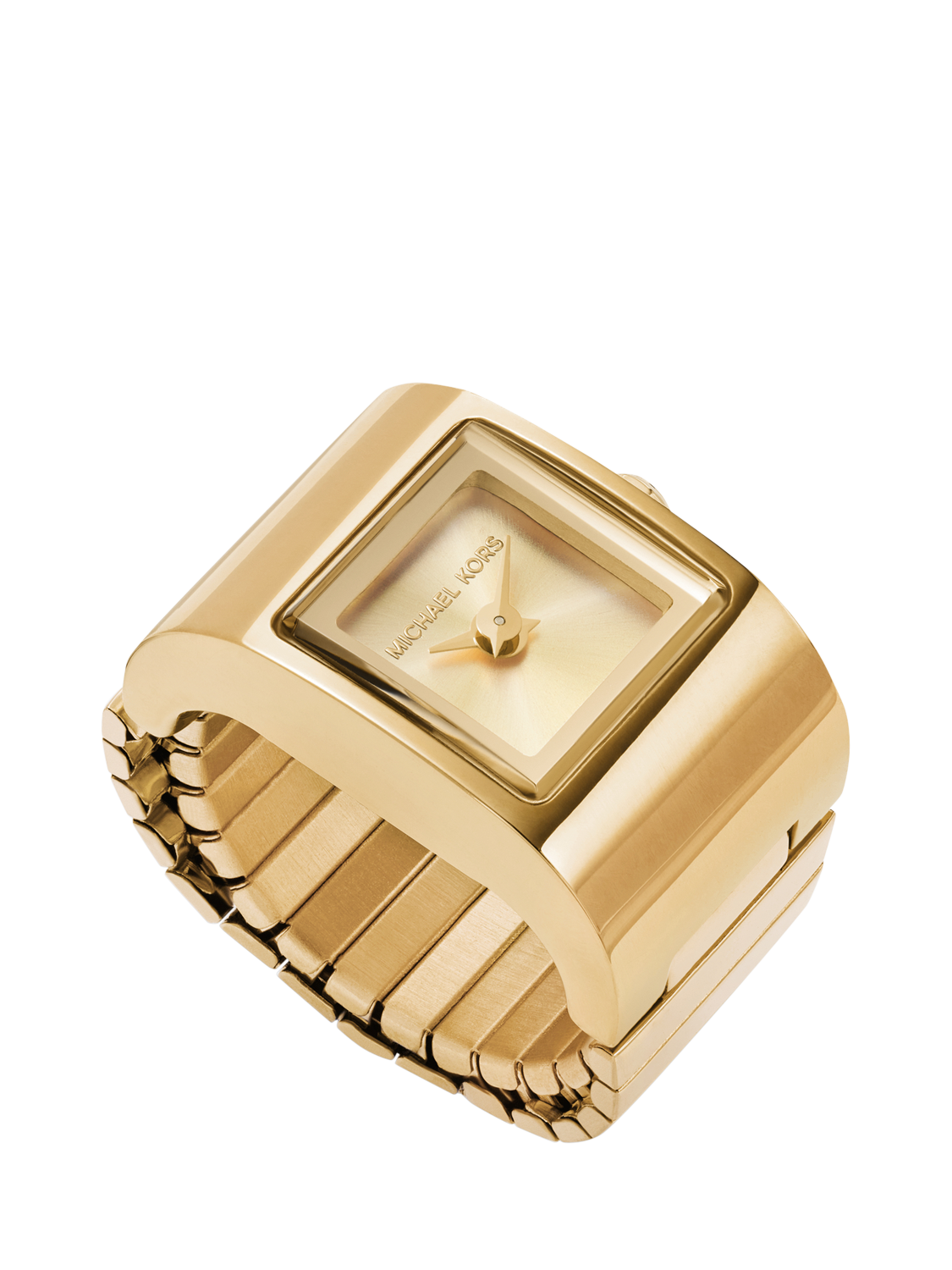 Product image 1 of 6, which shows Michael Kors MK4883 Women's Darrington Watch Ring, Gold