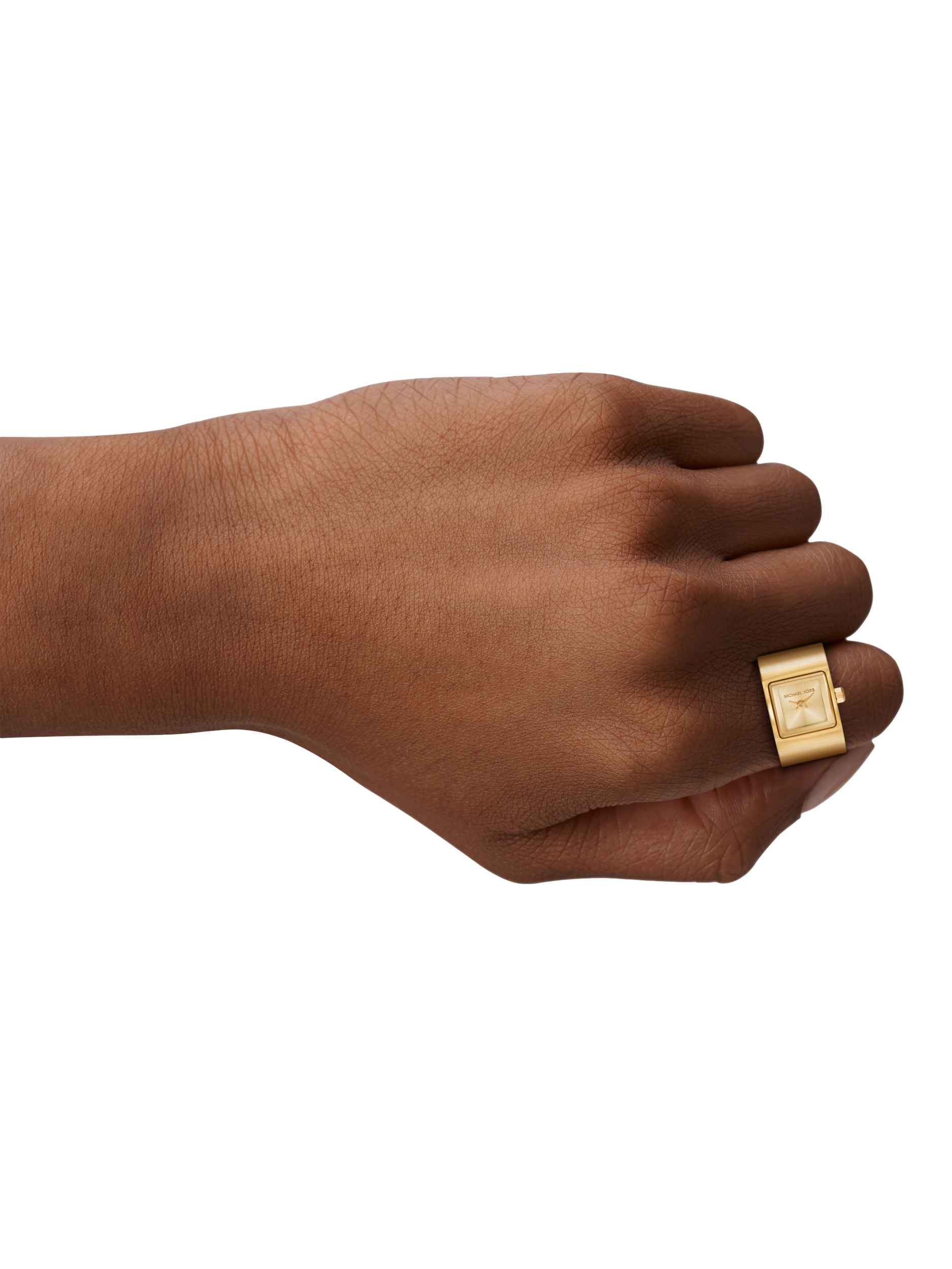 Product image 4 of 6, which shows Michael Kors MK4883 Women's Darrington Watch Ring, Gold