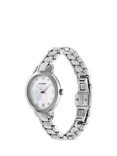 Emporio Armani AR80071 Women's Chain Bracelet and Bracelet Strap Watch Gift Set, Silver