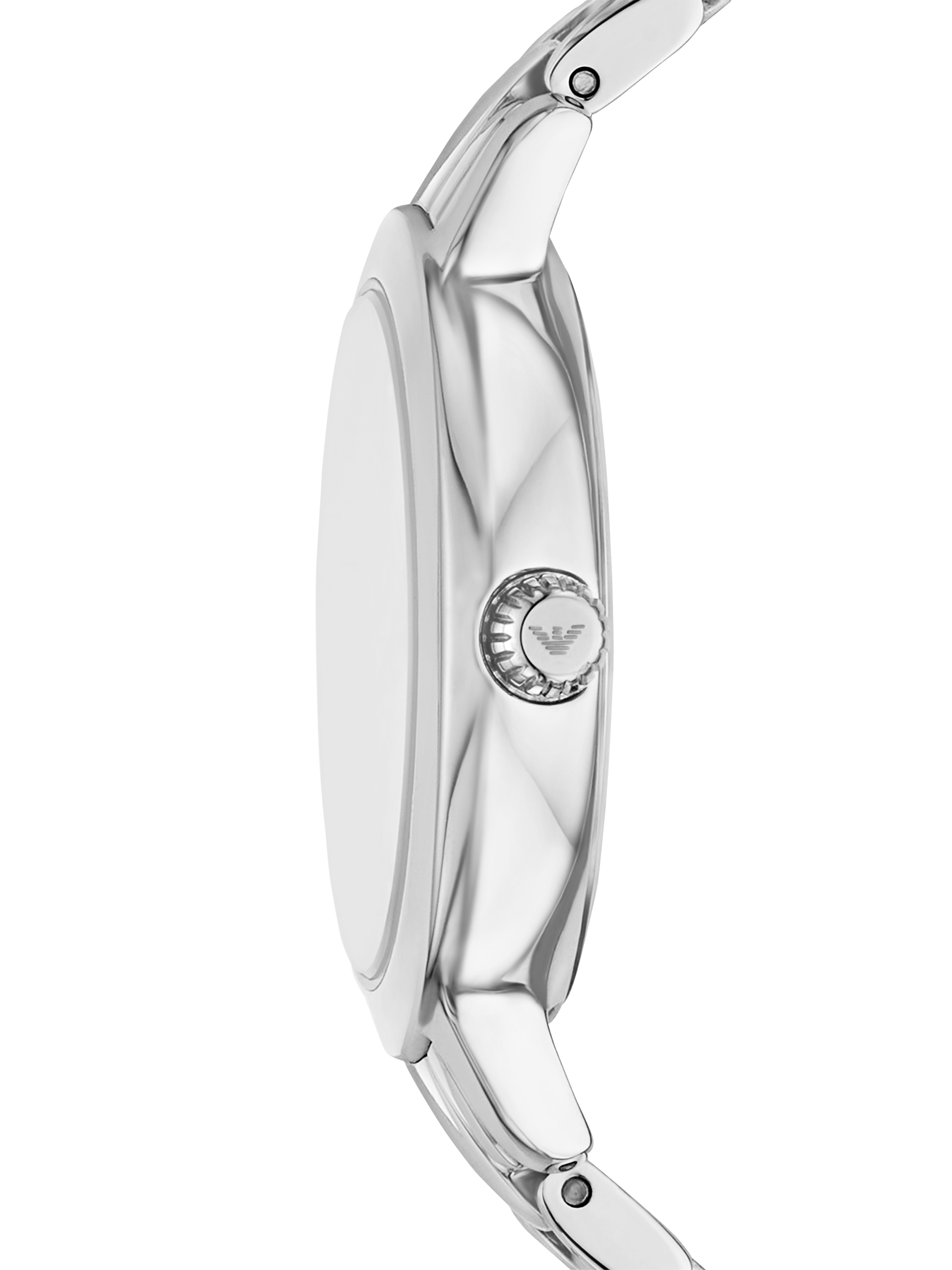 Product image 3 of 7, which shows Emporio Armani AR80071 Women's Chain Bracelet and Bracelet Strap Watch Gift Set, Silver