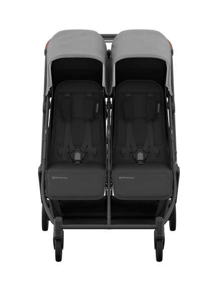 UPPAbaby Minu Duo Twin Stroller - view 2, Charcoal / Grey