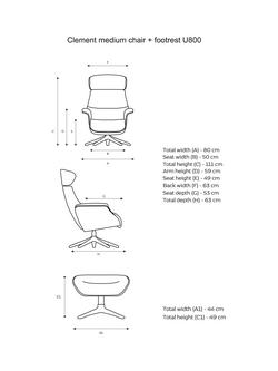 Flexlux Clement Relax Recliner Chair and Footstool, Black Leg - view 2, Rock Light Grey