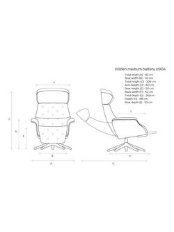 Flexlux Volden Relax Recliner Chair with Integrated Footrest, Polished Aluminium Leg - view 2, Copparo Sandy Biege