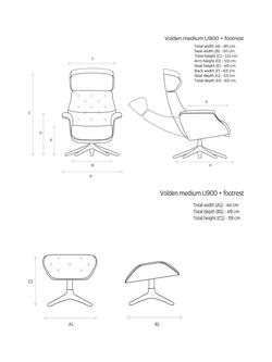 Flexlux Volden Relax Recliner Chair and Footstool, Polished Aluminium Leg - view 2, Copparo Sandy Biege