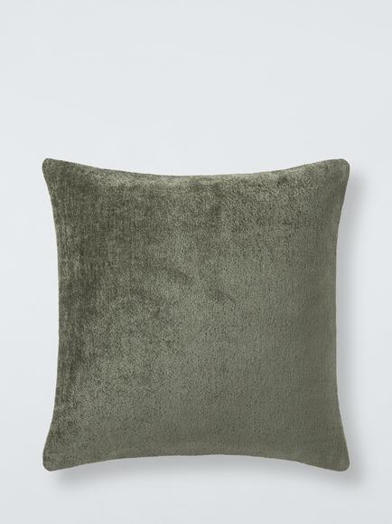 John Lewis Chenille Cushion, Green