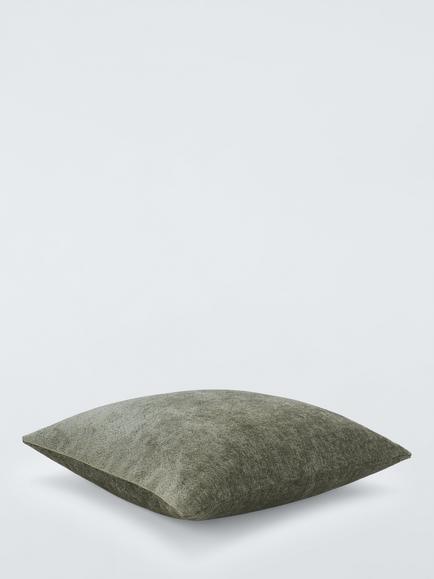John Lewis Chenille Cushion - view 2, Green