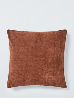 John Lewis Chenille Cushion, Rust