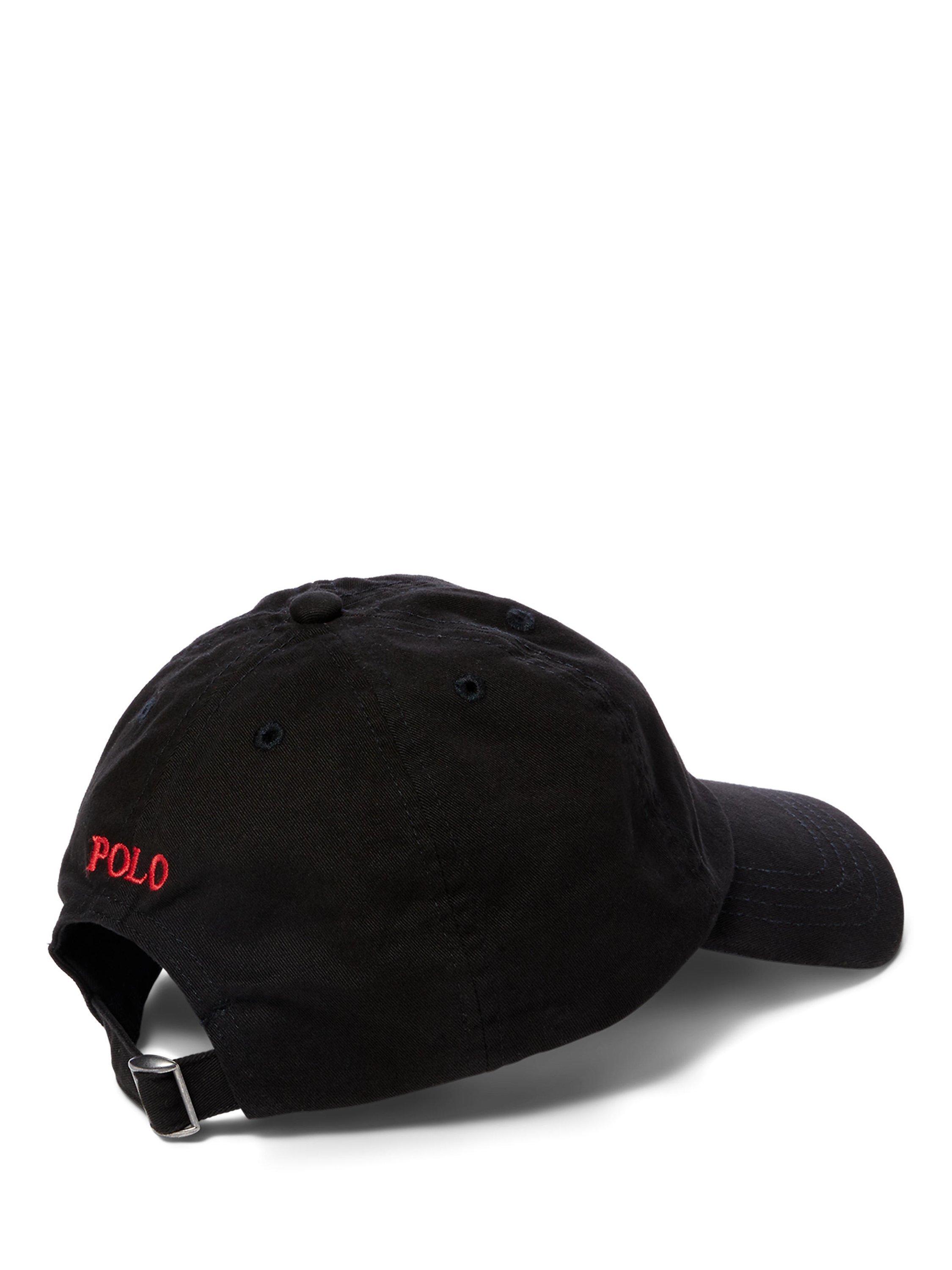 Product image 2 of 2, which shows Ralph Lauren Kids' Cotton Signature Logo Cap, Black