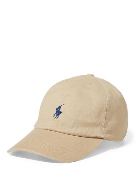 Polo Ralph Lauren Kids' Cotton Signature Logo Cap, 6-14 Years, Classic Khaki