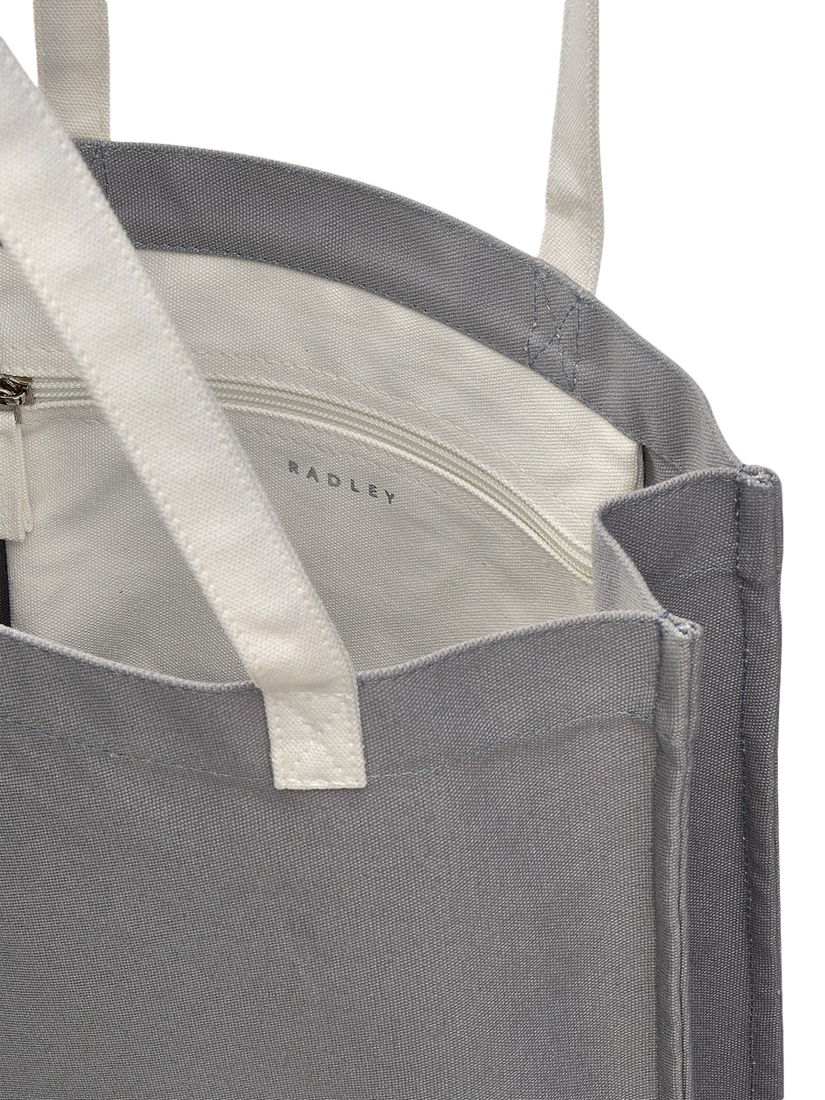 Product image 3 of 4, which shows Radley Heritage Dog Canvas Tote Bag, Artichoke