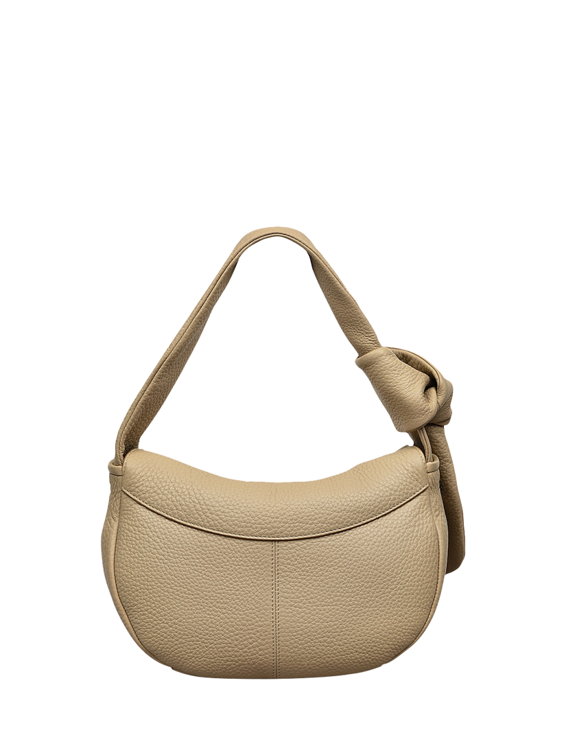 Product image 2 of 4, which shows Radley The Grove Leather Small Flapover Grab Bag, Stone