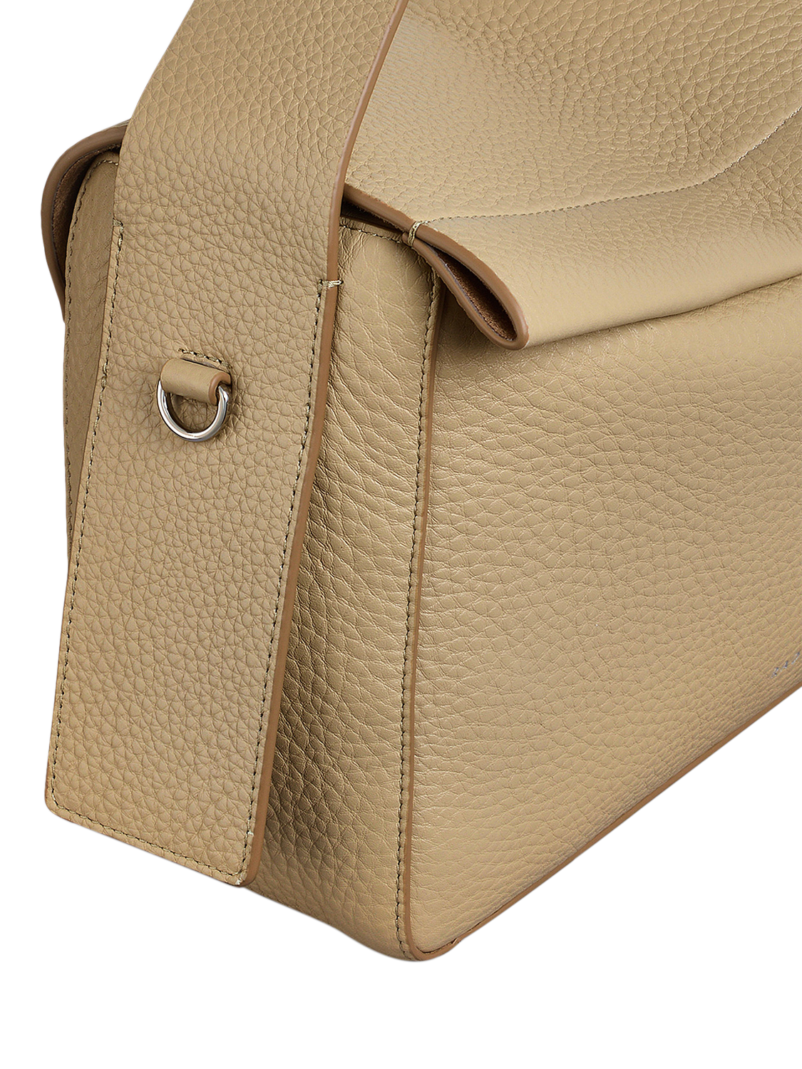 Product image 4 of 9, which shows Radley De Beauvoir Leather Medium Zip Top Grab Bag, Stone