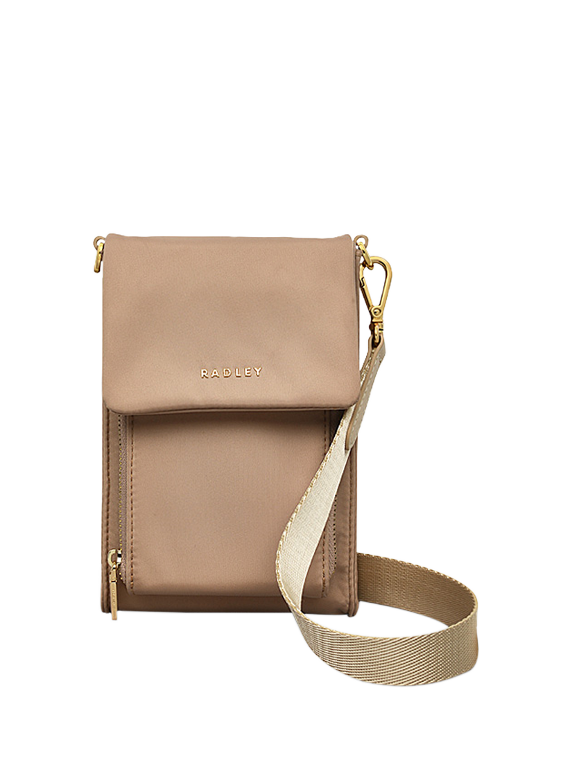 Product image 1 of 4, which shows Radley Guildford Grove Medium Phone Crossbody Bag, Stone