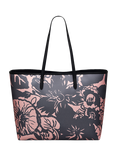 Radley Southwell Gardens Floral Large Open Tote Bag, Black/Blush
