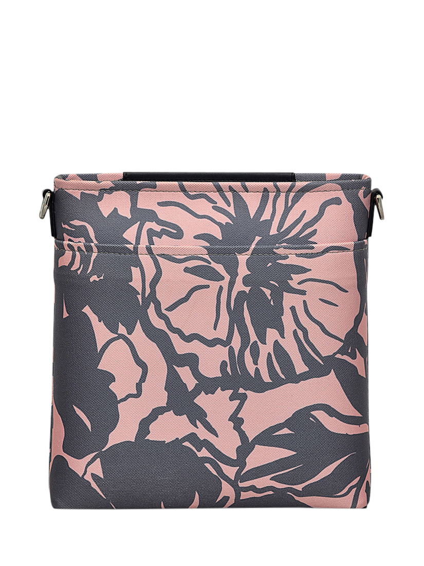 Product image 2 of 5, which shows Radley Southwell Gardens Floral Small Zip-Top Crossbody Bag, Black/Blush