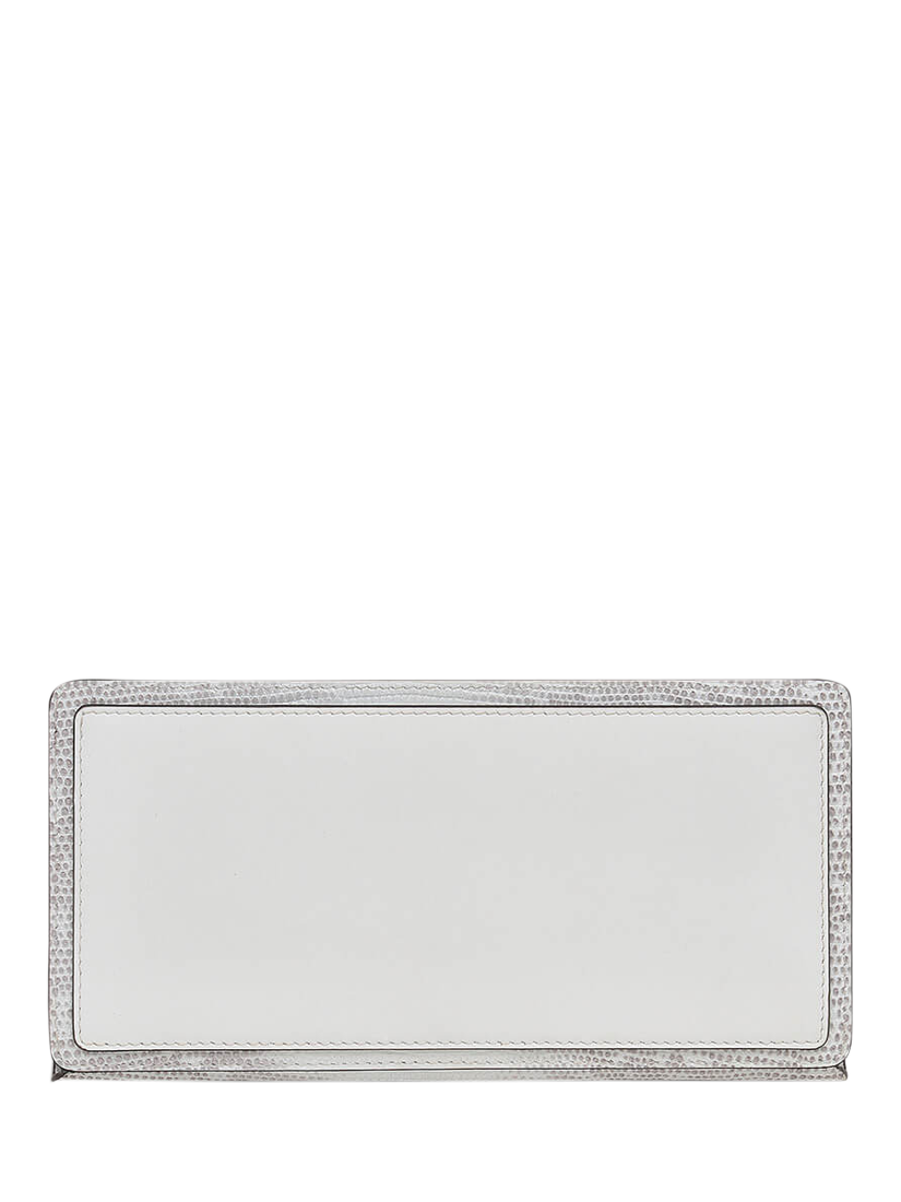 Product image 2 of 3, which shows Radley Coin Street Lizard Effect Leather Large Bifold Purse, Bright White/Grey
