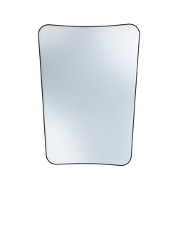 hib. Fusion Classic Rectangular Bathroom Mirror, Black