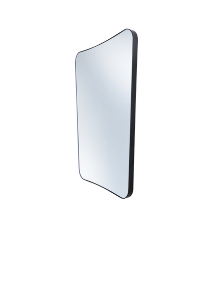 hib. Fusion Classic Rectangular Bathroom Mirror - view 2, Black