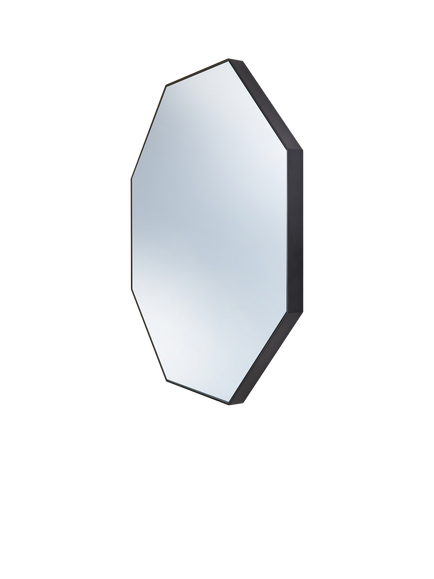 hib. Fusion Octagon Bathroom Mirror - view 2, Black