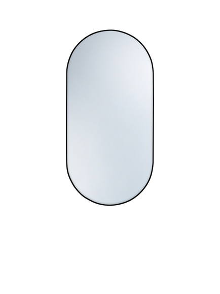 hib. Fusion Pill 40 Bathroom Mirror, Black
