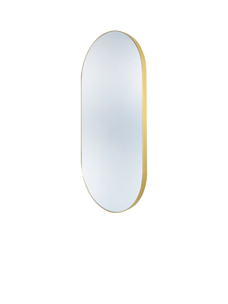 hib. Fusion Pill 40 Bathroom Mirror - view 2, Brushed Brass