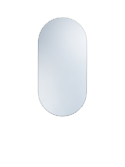 hib. Fusion Pill 40 Bathroom Mirror, White