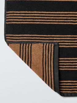 John Lewis x John Cooper Carr Stripe Reversible Bath Mat, Multi - view 2, Multi