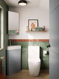 hib. Bathroom Mirrored Corner Cabinet