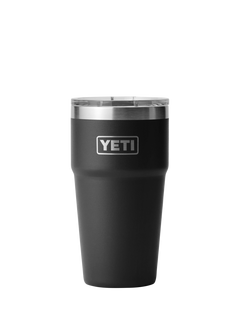 YETI Rambler Insulated Stainless Steel Stackable Cup & Lid, 591ml, Black