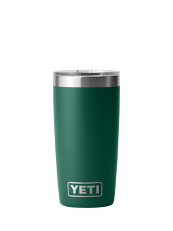 YETI Rambler Insulated Stainless Steel Tumbler & Lid, 296ml, Black Forest Green