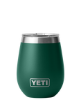 YETI Rambler Insulated Stainless Steel Wine Tumbler & Lid, 296ml, Black Forest Green