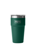 YETI Rambler Insulated Stainless Steel Stackable Cup & Lid, 591ml, Black Forest Green