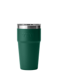 YETI Rambler Insulated Stainless Steel Stackable Cup & Lid, 591ml, Black Forest Green