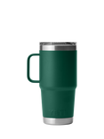 YETI Rambler Insulated Stainless Steel Travel Mug, 591ml, Black Forest Green