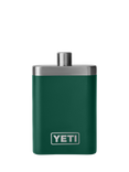 YETI Stainless Steel Hip Flask, Black Forest Green