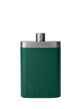 YETI Stainless Steel Hip Flask, Black Forest Green