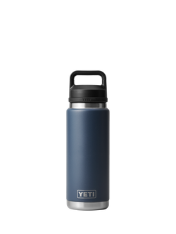 YETI Rambler Insulated Stainless Steel Drinks Bottle with Straw Cap, 769ml, Navy