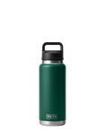 YETI Rambler Insulated Stainless Steel Drinks Bottle, 1.06L, Black Forest Green