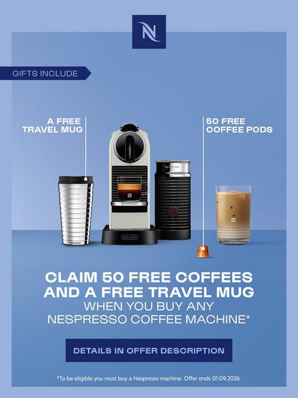CitiZ Coffee Pod Machine with Aeroccino Milk Frother by De'Longhi - view 2, Black