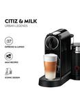 CitiZ Coffee Pod Machine with Aeroccino Milk Frother by De'Longhi, Black