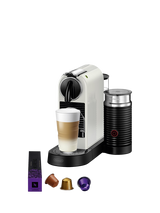 CitiZ Coffee Pod Machine with Aeroccino Milk Frother by De'Longhi