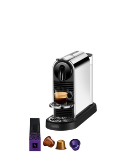 CitiZ Platinum Coffee Pod Machine by De'Longhi, Platinum, Platinum