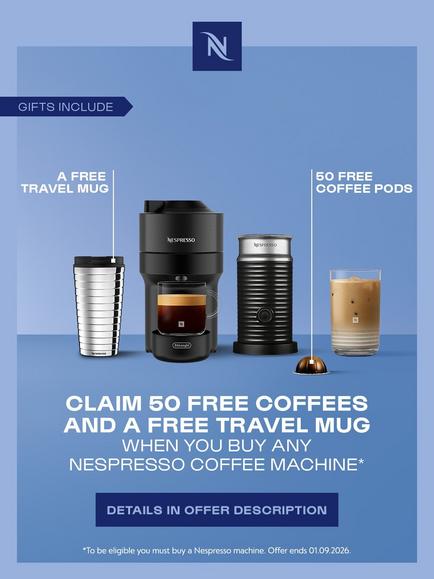 Vertuo Pop Coffee Pod Machine Barista Bundle by De'Longhi, Black - view 2, Black